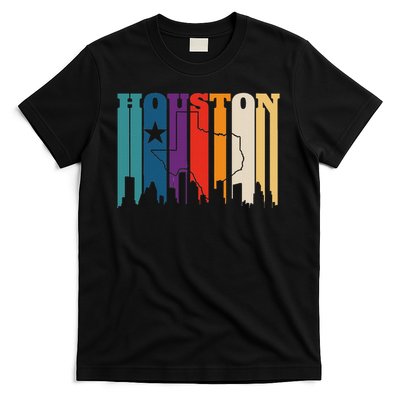 Houston Texas Map Skyline Gift Texas Home State Souvenir T-Shirt