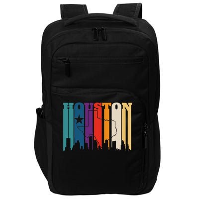 Houston Texas Map Skyline Gift Texas Home State Souvenir Impact Tech Backpack
