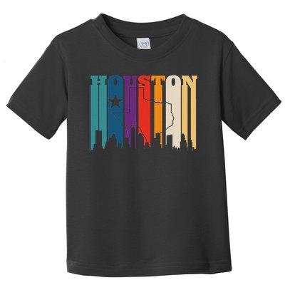 Houston Texas Map Skyline Gift Texas Home State Souvenir Toddler T-Shirt
