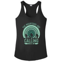 Hiking The Mountains Are Calling Whos In Gift Ladies PosiCharge Competitor Racerback Tank