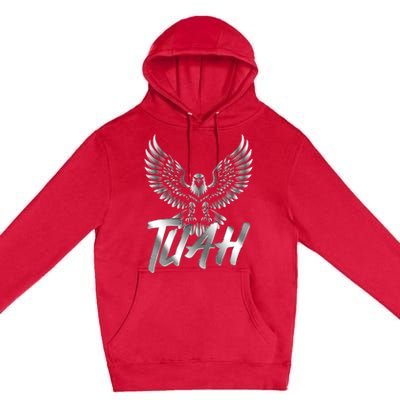 Hawk Tuah Metal Hawk Eagle Premium Pullover Hoodie