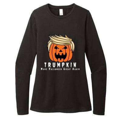 Halloween Trumpkin Make Halloween Great Again Cute Gift Womens CVC Long Sleeve Shirt