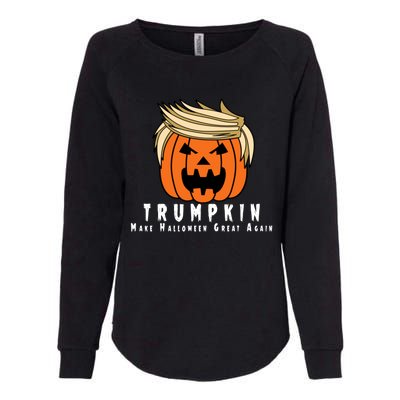 Halloween Trumpkin Make Halloween Great Again Cute Gift Womens California Wash Sweatshirt