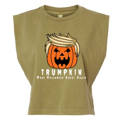 Halloween Trumpkin Make Halloween Great Again Cute Gift Garment-Dyed Women's Muscle Tee