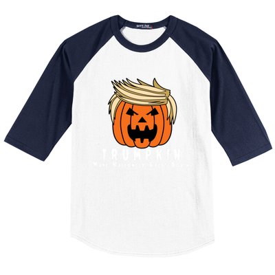 Halloween Trumpkin Make Halloween Great Again Cute Gift Baseball Sleeve Shirt