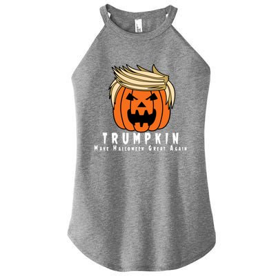 Halloween Trumpkin Make Halloween Great Again Cute Gift Women's Perfect Tri Rocker Tank