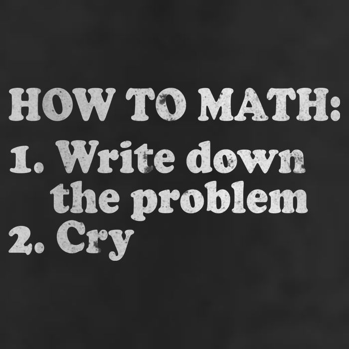 How To Math Write Down The Problem And Cry 7 Panel Mesh Trucker Snapback Hat