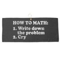 How To Math Write Down The Problem And Cry Large Microfiber Waffle Golf Towel