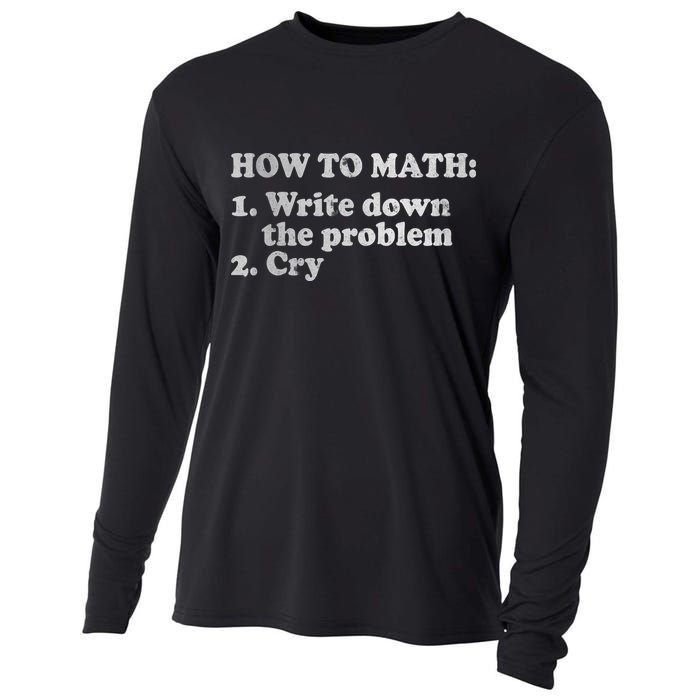 How To Math Write Down The Problem And Cry Cooling Performance Long Sleeve Crew