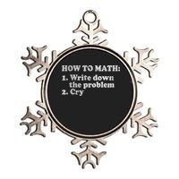 How To Math Write Down The Problem And Cry Metallic Star Ornament