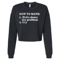 How To Math Write Down The Problem And Cry Cropped Pullover Crew