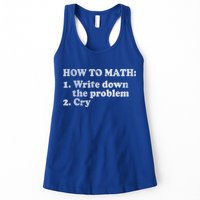 How To Math Write Down The Problem And Cry Womens Tank Top