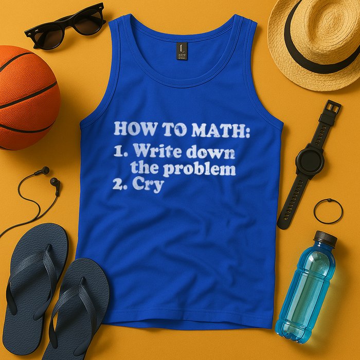 How To Math Write Down The Problem And Cry Tank Top