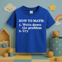 How To Math Write Down The Problem And Cry Toddler T-Shirt