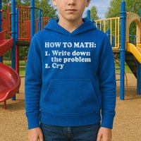 How To Math Write Down The Problem And Cry Kids Hoodie