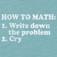 How To Math Write Down The Problem And Cry Sueded Cloud Jersey T-Shirt