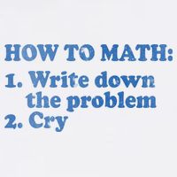 How To Math Write Down The Problem And Cry Garment-Dyed Sweatshirt