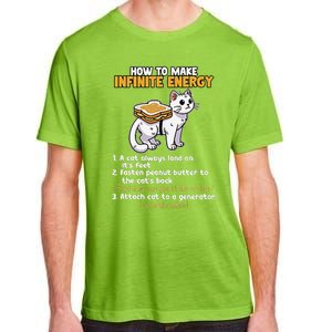 How To Make Infinite Energy Cat Humor Minimalist Adult ChromaSoft Performance T-Shirt