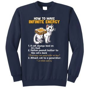 How To Make Infinite Energy Cat Humor Minimalist Sweatshirt