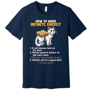 How To Make Infinite Energy Cat Humor Minimalist Premium T-Shirt