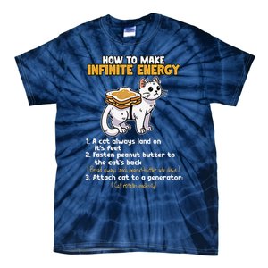 How To Make Infinite Energy Cat Humor Minimalist Tie-Dye T-Shirt