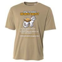 How To Make Infinite Energy Cat Humor Minimalist Cooling Performance Crew T-Shirt