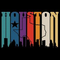 Houston Texas Map Skyline Gift Texas Home State Souvenir Cooling Performance Crew T-Shirt