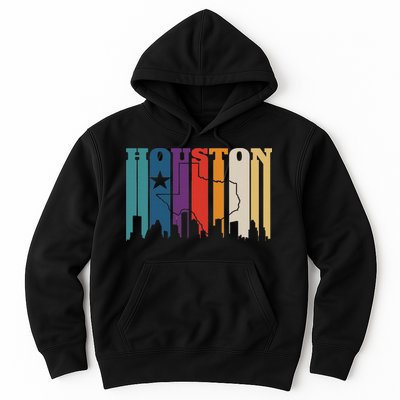 Houston Texas Map Skyline Gift Texas Home State Souvenir Hoodie