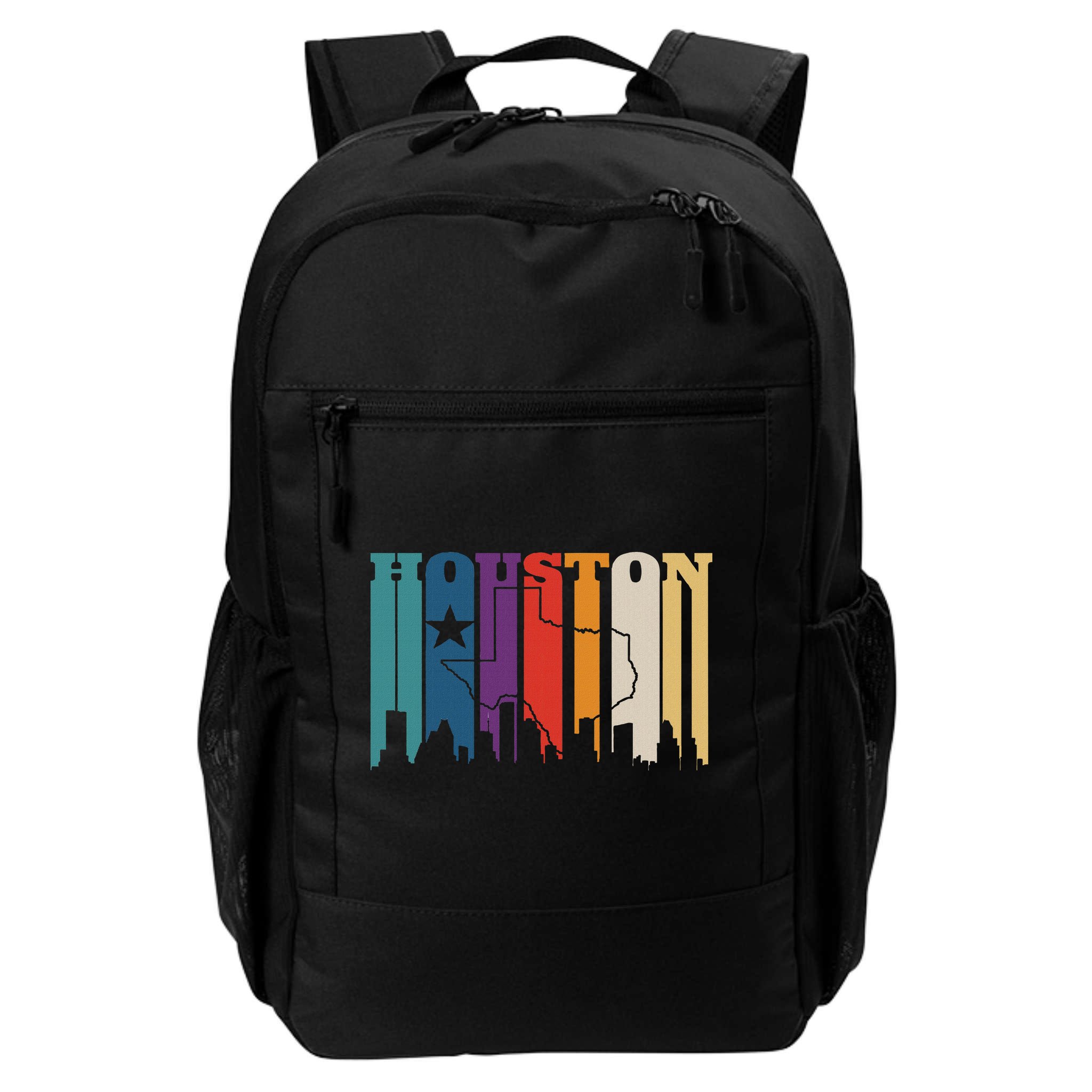 Houston Texas Map Skyline Gift Texas Home State Souvenir Backpack