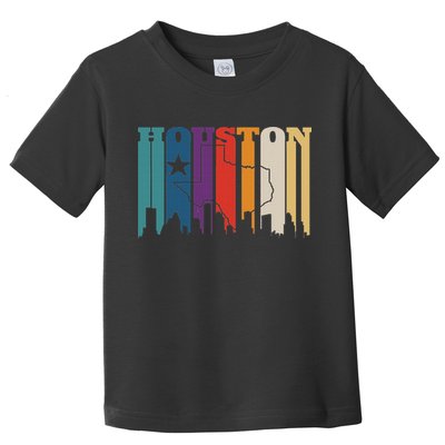 Houston Texas Map Skyline Gift Texas Home State Souvenir Toddler T-Shirt