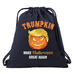 Halloween Trumpkin Make Halloween Great Again Drawstring Bag