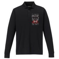 Hear The Music Feel The Bass Player Bassist Guitarist Gift Performance Long Sleeve Polo