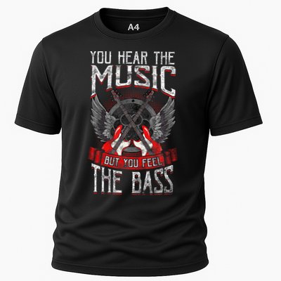 Hear The Music Feel The Bass Player Bassist Guitarist Gift Performance Shirt