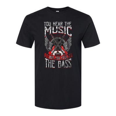 Hear The Music Feel The Bass Player Bassist Guitarist Gift Softstyle® CVC T-Shirt