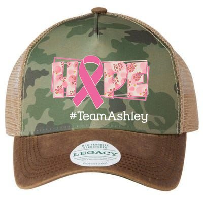 Hope Team Name Custom Breast Cancer Awareness Legacy Tie Dye Trucker Hat