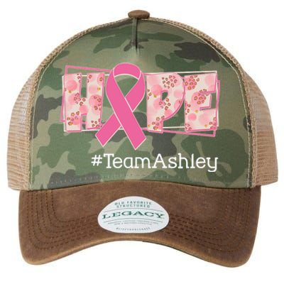 Hope Team Name Custom Breast Cancer Awareness Legacy Tie Dye Trucker Hat