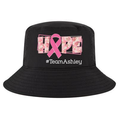 Hope Team Name Custom Breast Cancer Awareness Cool Comfort Performance Bucket Hat