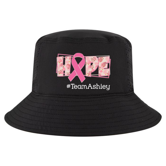 Hope Team Name Custom Breast Cancer Awareness Cool Comfort Performance Bucket Hat