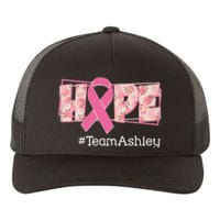 Hope Team Name Custom Breast Cancer Awareness Yupoong Adult 5-Panel Trucker Hat