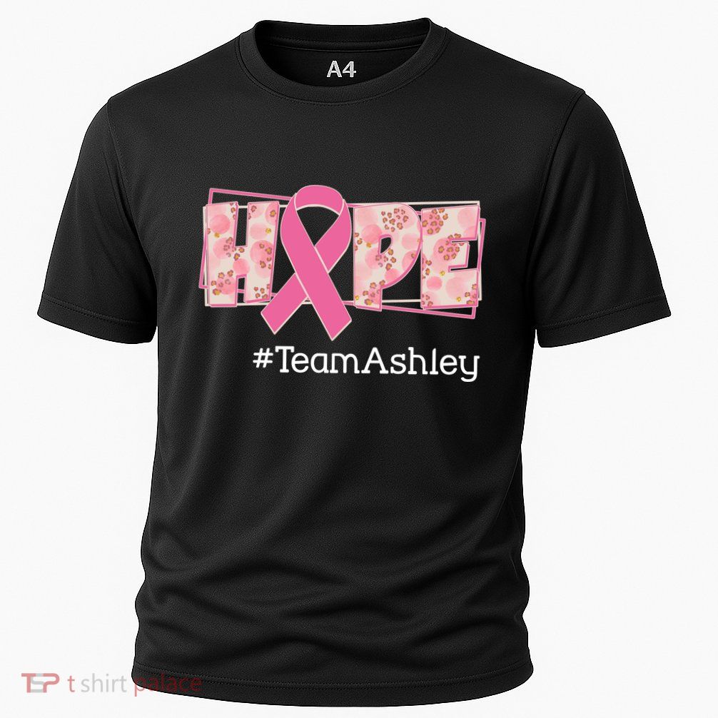 Hope Team Name Custom Breast Cancer Awareness Cooling Performance Crew T-Shirt