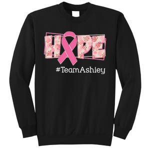 Hope Team Name Custom Breast Cancer Awareness Sweatshirt