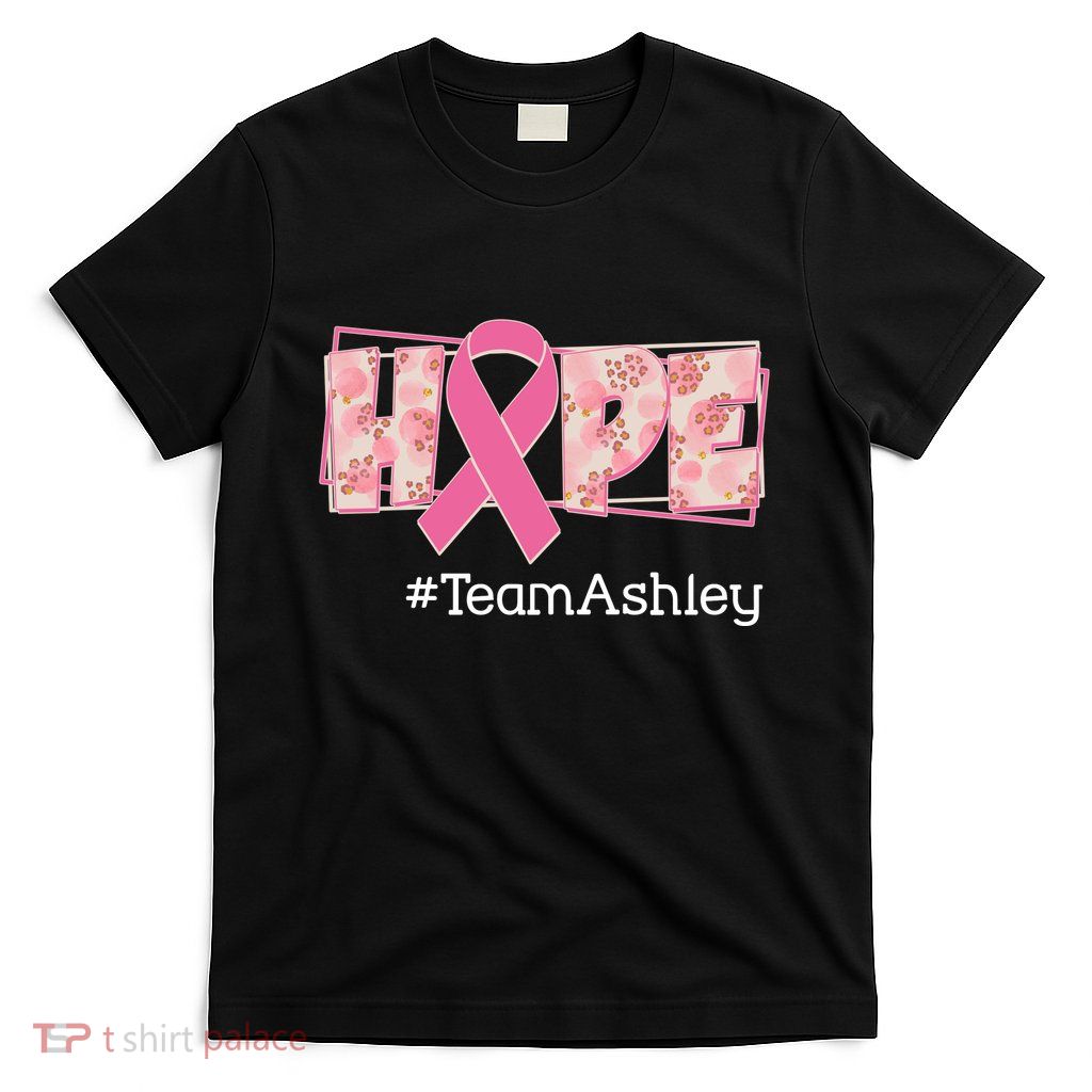 Hope Team Name Custom Breast Cancer Awareness T-Shirt