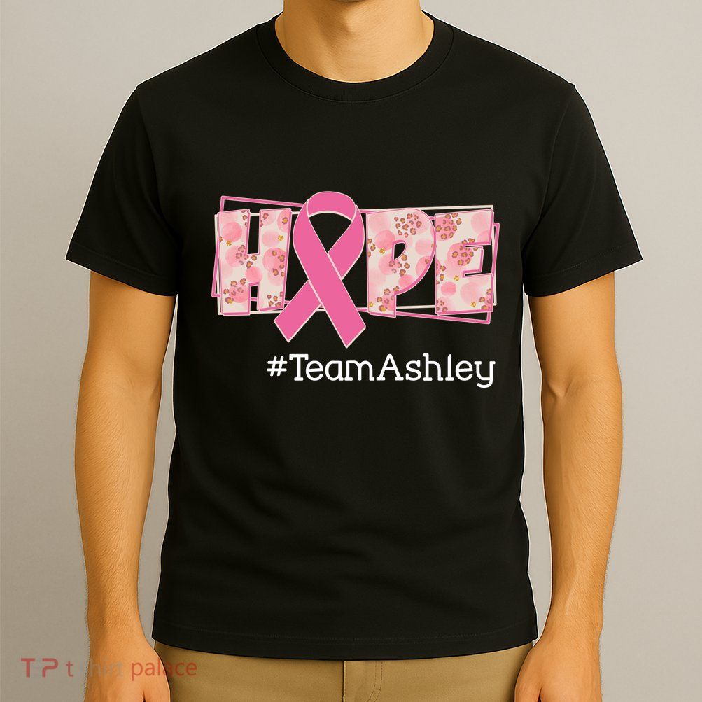 Hope Team Name Custom Breast Cancer Awareness T-Shirt