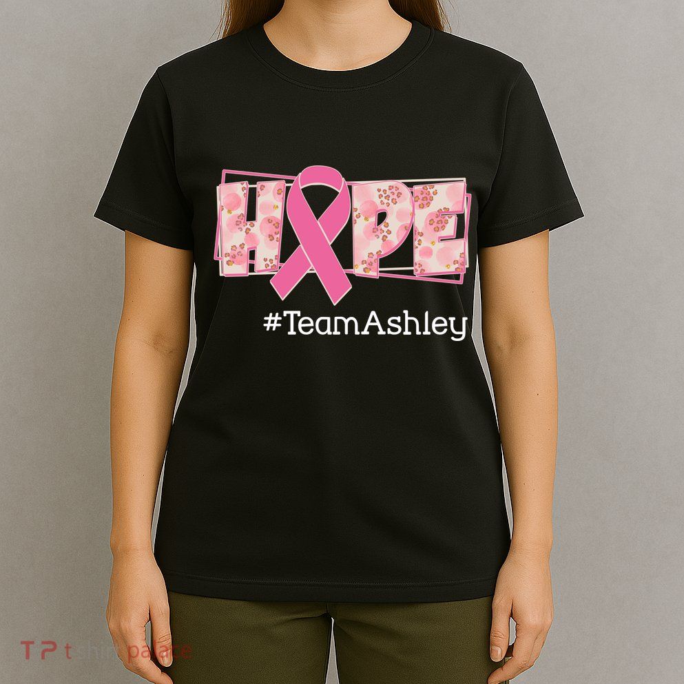 Hope Team Name Custom Breast Cancer Awareness T-Shirt