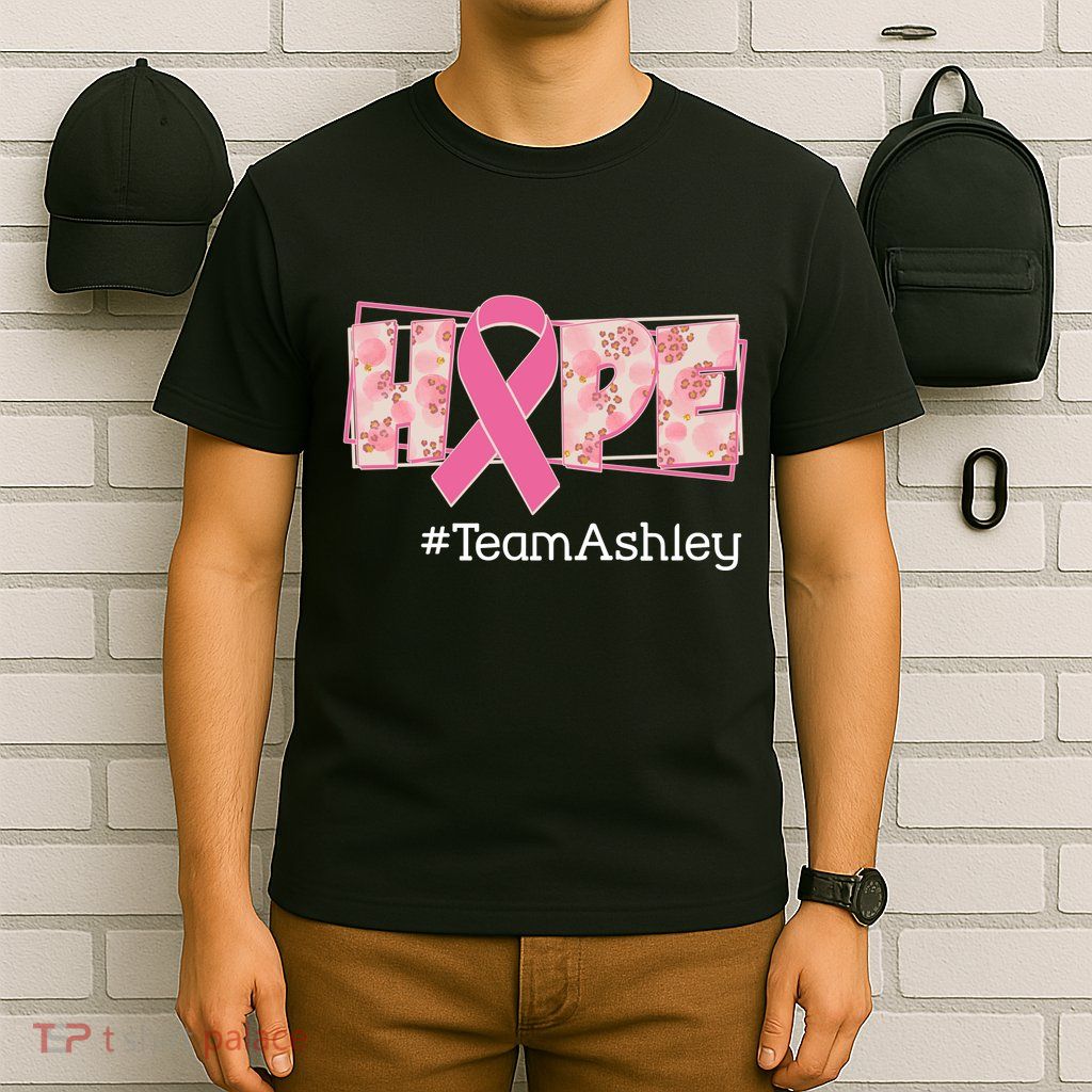 Hope Team Name Custom Breast Cancer Awareness T-Shirt