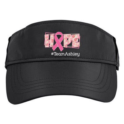 Hope Team Name Custom Breast Cancer Awareness Adult Drive Performance Visor