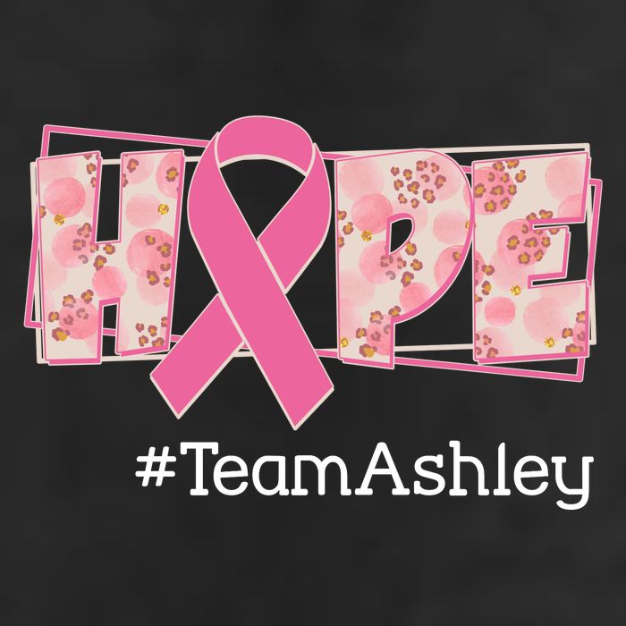 Hope Team Name Custom Breast Cancer Awareness Adult Drive Performance Visor