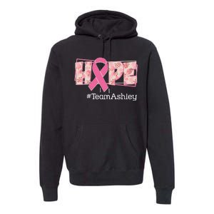 Hope Team Name Custom Breast Cancer Awareness Premium Hoodie