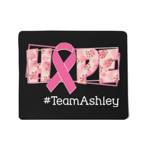 Hope Team Name Custom Breast Cancer Awareness Mousepad