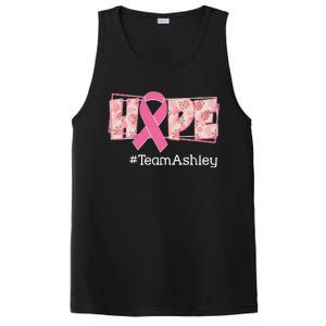 Hope Team Name Custom Breast Cancer Awareness PosiCharge Competitor Tank